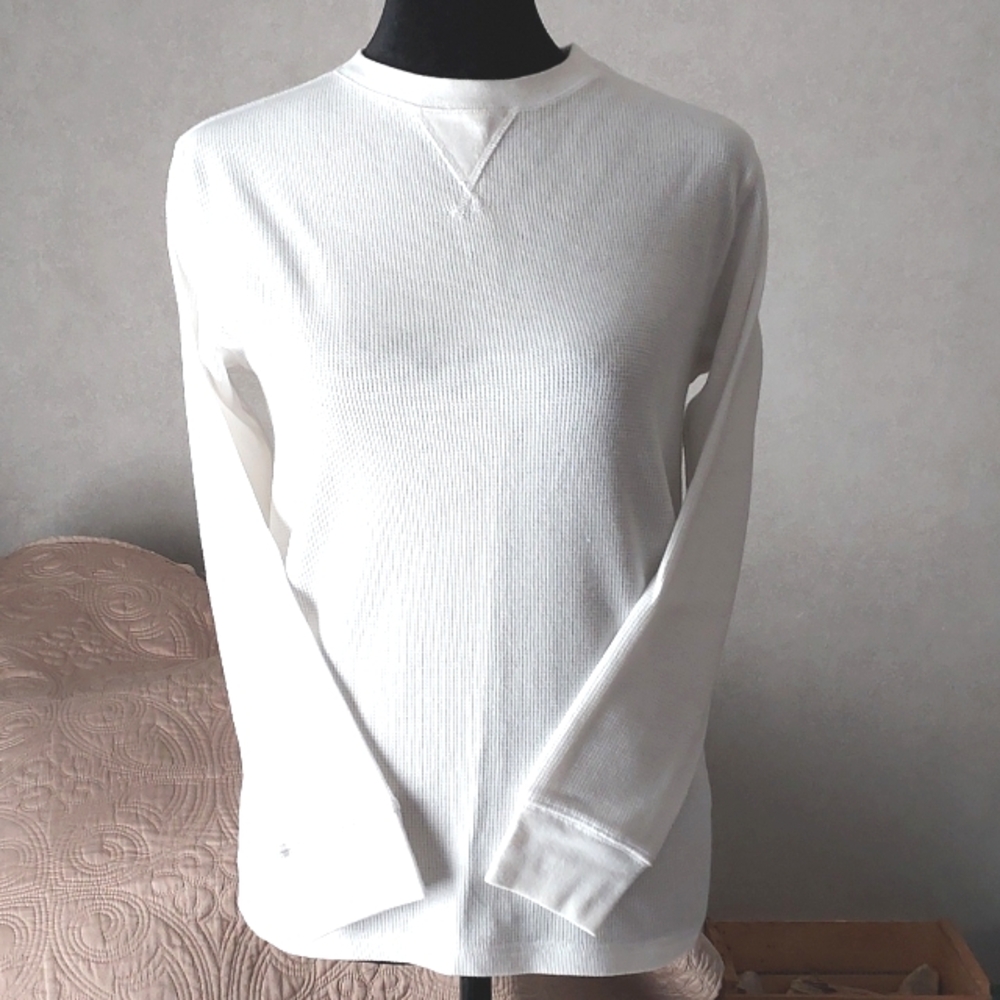 BOYS WHITE FADED GLORY UNDERWEAR SHIRT